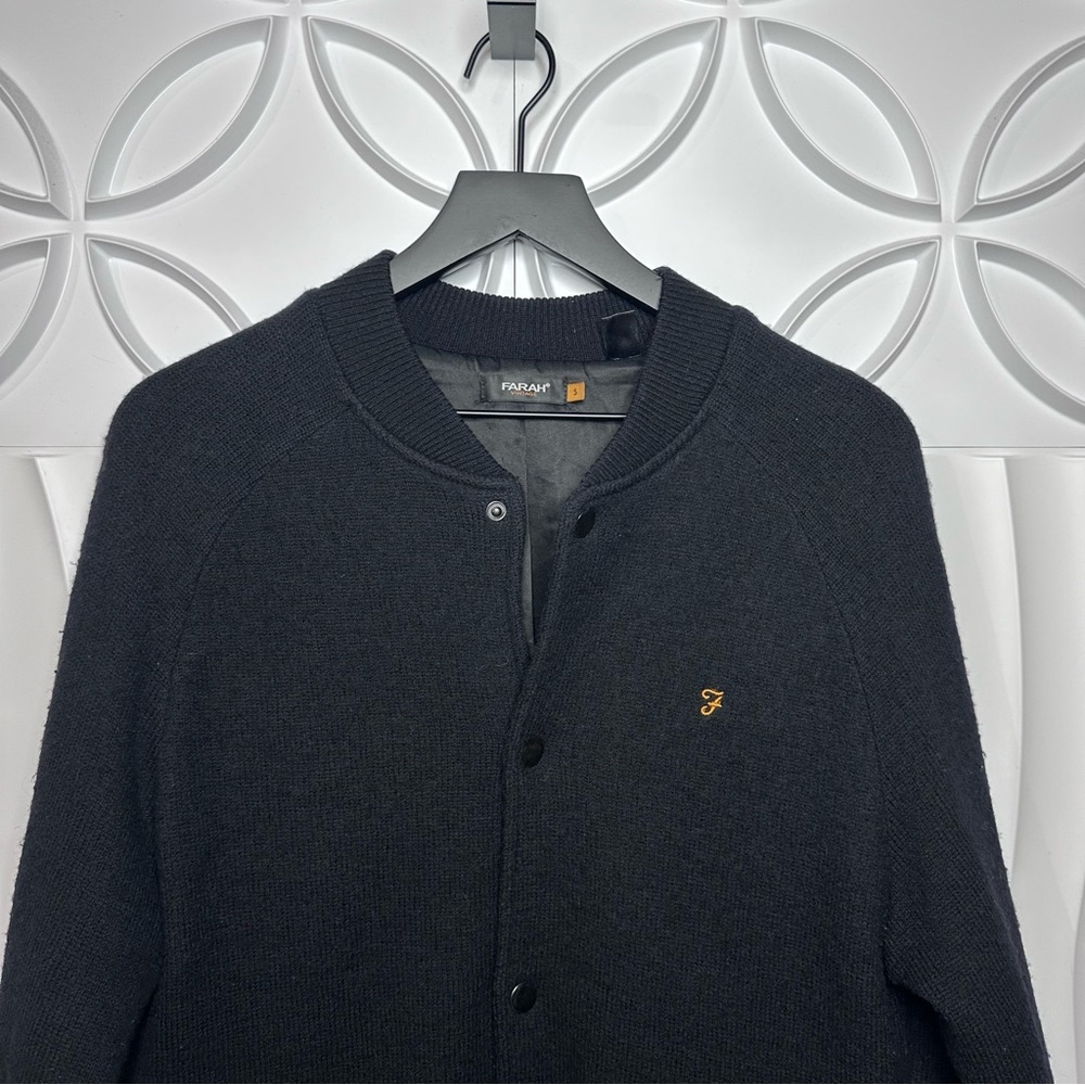 Farah Lined Snap Front Wool Jacket - image 2